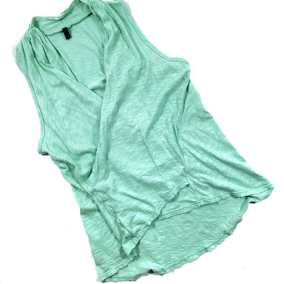 Anthropologie Left of Center Mint Pivot Drape Tank - Picture 1 of 5